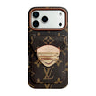 Stylish LV Print Multifunctional iPhone Crossbody Case