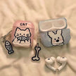 Cute Pet Graffiti Series AirPods Case (Cat Style & Dog Style)