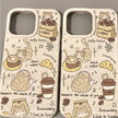 Coffee Cat Fun Life Illustration phone case