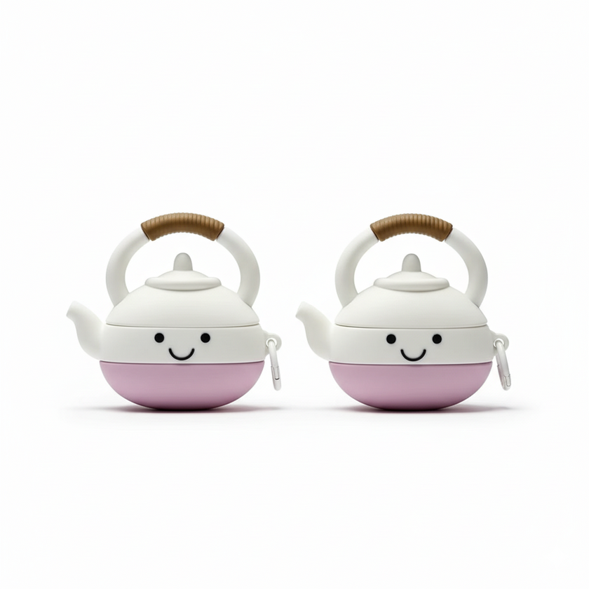 Healing and cute teapot AirPods case