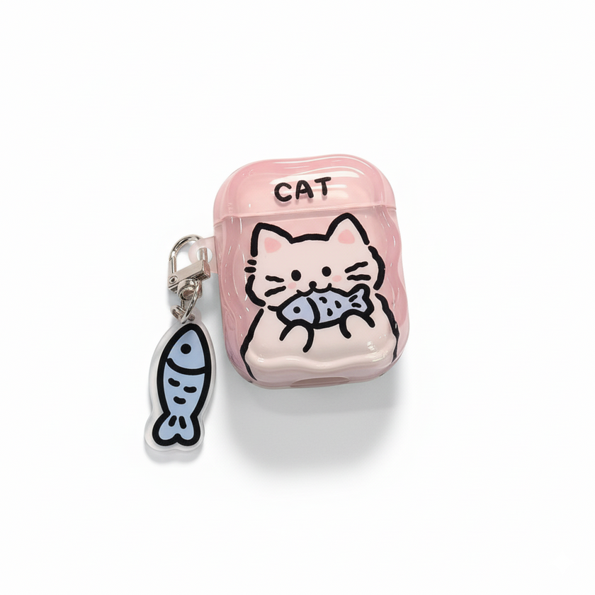 Cute Pet Graffiti Series AirPods Case (Cat Style & Dog Style)