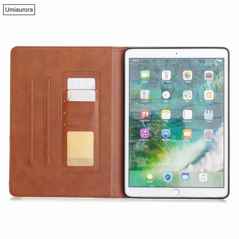 Leather Case with Inside Pocket for iPad