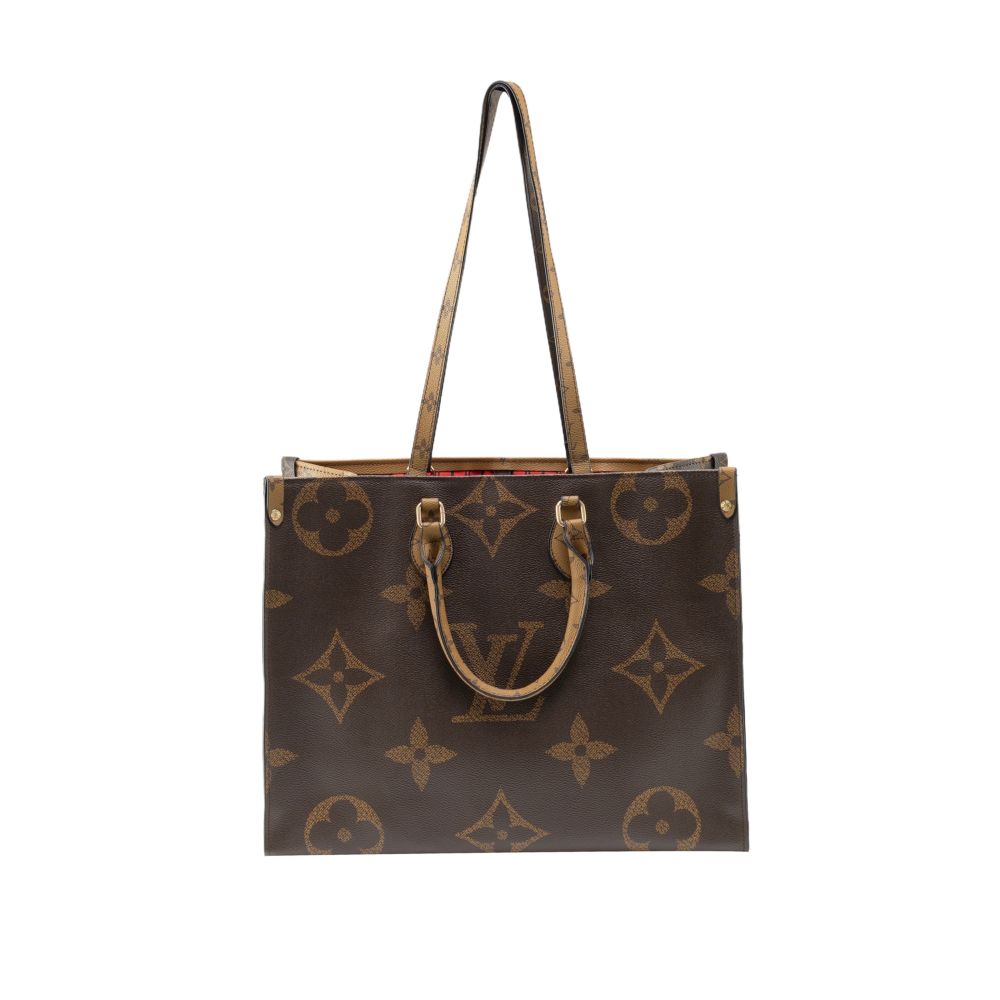 Luxe Monogram Leather Tote BagHandbag