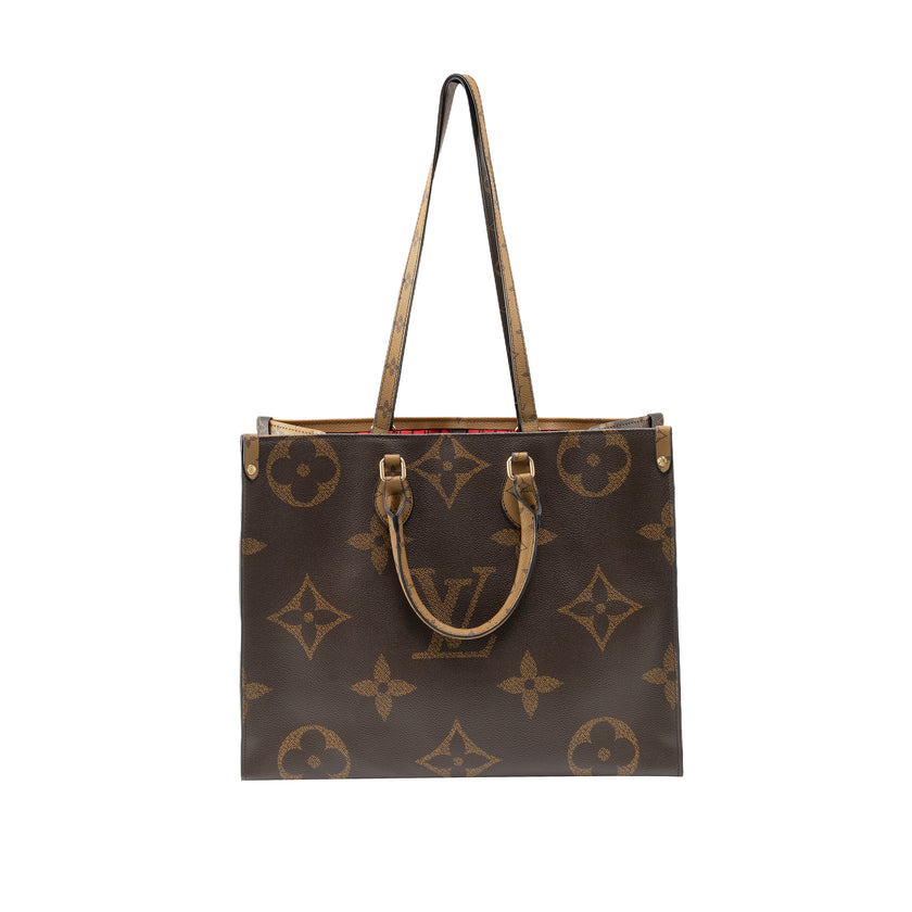 Luxe Monogram Leather Tote BagHandbag