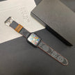 Leather Coach Apple Watch Band Black-YHK244221710