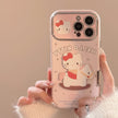 Cortical Trojan cat applies to Apple 15promax mobile phone case iphone16 soft cute cartoon 17 lanyard 14 soft