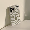 Abstract mirror iphone16 iPhone case 17promax simple 13 premium 11 makeup mirror 12 zebra pattern