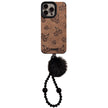 Sweet and cool leopard print cherry for iphone16 apple 17 mobile phone case 15promax suede 14 plush rope 13