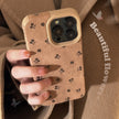 ins suede French small floral application iphone16 iPhone case 17pro max simple 14 retro 13