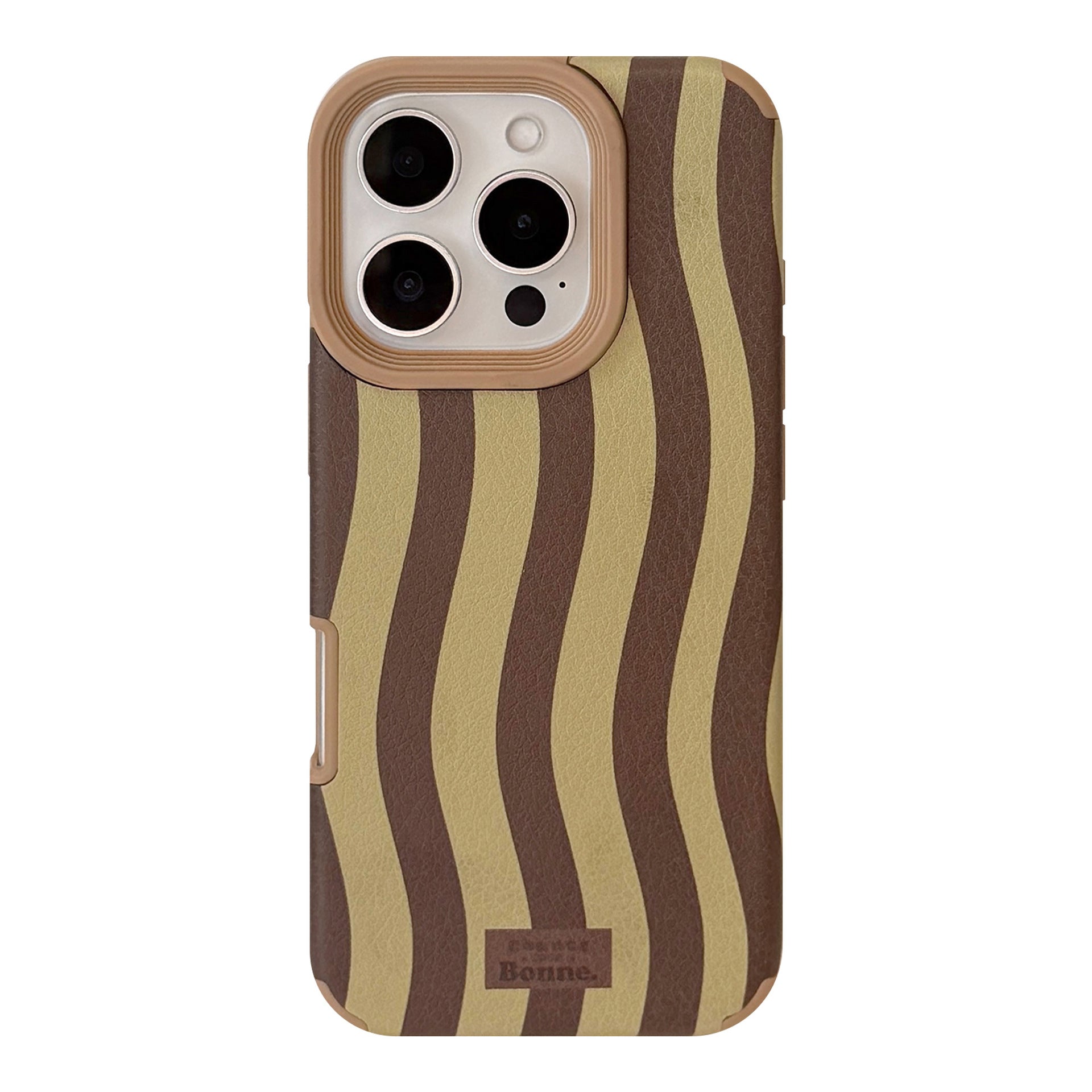 Leather personalized stripes for iphone17 Apple 15promax mobile phone case 14 premium retro 13 generation 16