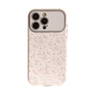 Sweet small floral application Apple 16 mobile phone case 15promax silver 17 leather iphone14 small fresh 12