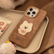 Cortical three-dimensional puppy patch for iphone16 iPhone case 17promax retro 15 pom-pom 13