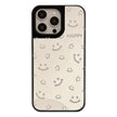 Applicable to Apple 16Pro mobile phone case max mirror smile full screen iphone15 minimalist 13 anti-drop 17 niche hard