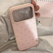 Pink bow leather phone case Apple 17promax for iPhone16 Korean 15 Huawei Samsung 14