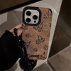 Sweet and cool leopard print cherry for iphone16 apple 17 mobile phone case 15promax suede 14 plush rope 13