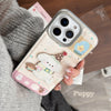 ins sweet girl puppy apple 16 mobile phone case 17pro max cortical three-dimensional application iPhone15 anti-drop 14 hard
