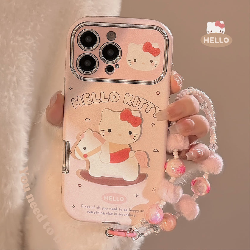 Cortical Trojan cat applies to Apple 15promax mobile phone case iphone16 soft cute cartoon 17 lanyard 14 soft