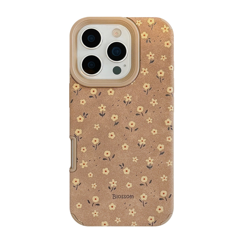 Autumn small flowers are suitable for iphone16 Apple 17promax mobile phone case 15 retro 14 suede 13 generation hair
