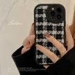 Flannel Xiaoxiangfeng 14pro max Apple phone case iPhone13 plaid 12 for 15 thousand bird grids 11 hair X