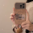 Autumn and winter cartoon small animals for iphone16 mobile phone case apple 15promax suede 14 hairball rope 17