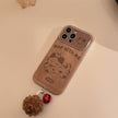 Brown cartoon for iphone16 iPhone case 15promax suede 14 hairball rope 17 autumn and winter couple