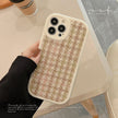 Flannel Xiaoxiangfeng 14pro max Apple phone case iPhone13 plaid 12 for 15 thousand bird grids 11 hair X