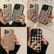 Flannel Xiaoxiangfeng 14pro max Apple phone case iPhone13 plaid 12 for 15 thousand bird grids 11 hair X