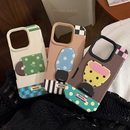 Leather pattern three-dimensional application iphone16 mobile phone case Apple 17promax teacup desk lamp 14 advanced sense 13 anti-drop