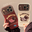 Autumn and winter couple puppy suitable for 16promax iPhone case iphone15 three-dimensional cartoon 14 leather case 17