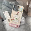 ins sweet girl puppy apple 16 mobile phone case 17pro max cortical three-dimensional application iPhone15 anti-drop 14 hard