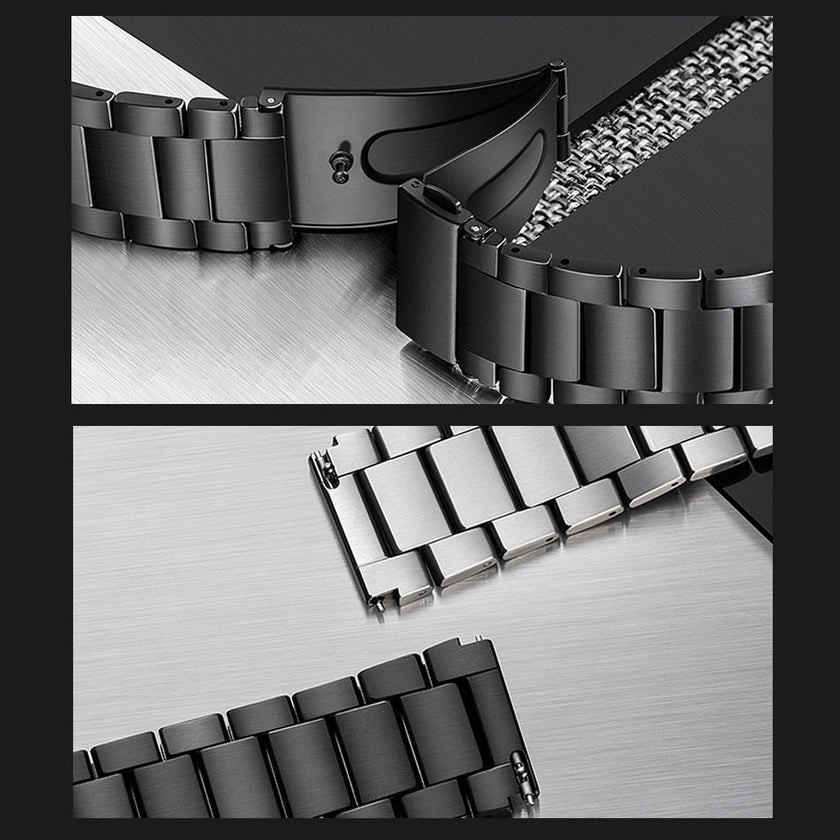 Silver Titanium Watch Band