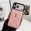 Louis V Card Holder Case For iPhone 17/ 16/ 15/ 14